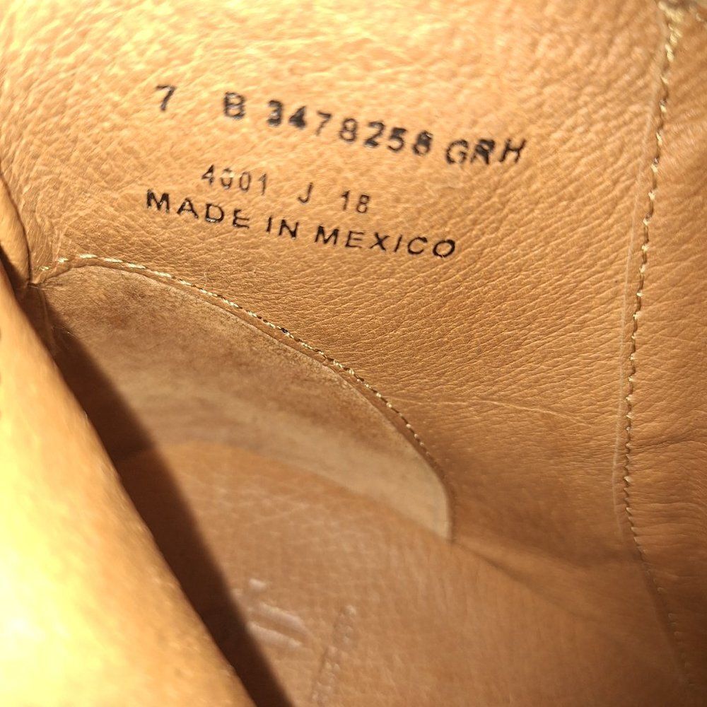Frye Zip Leather Booties Ankle Boots Size 7B - Picture 8 of 10